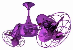Duplo-Dinamico 36"Ceiling Fan Light Purple small electric fans for personal cooling