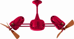 Duplo-Dinamico 36"Ceiling Fan Red best small fans for home and travel