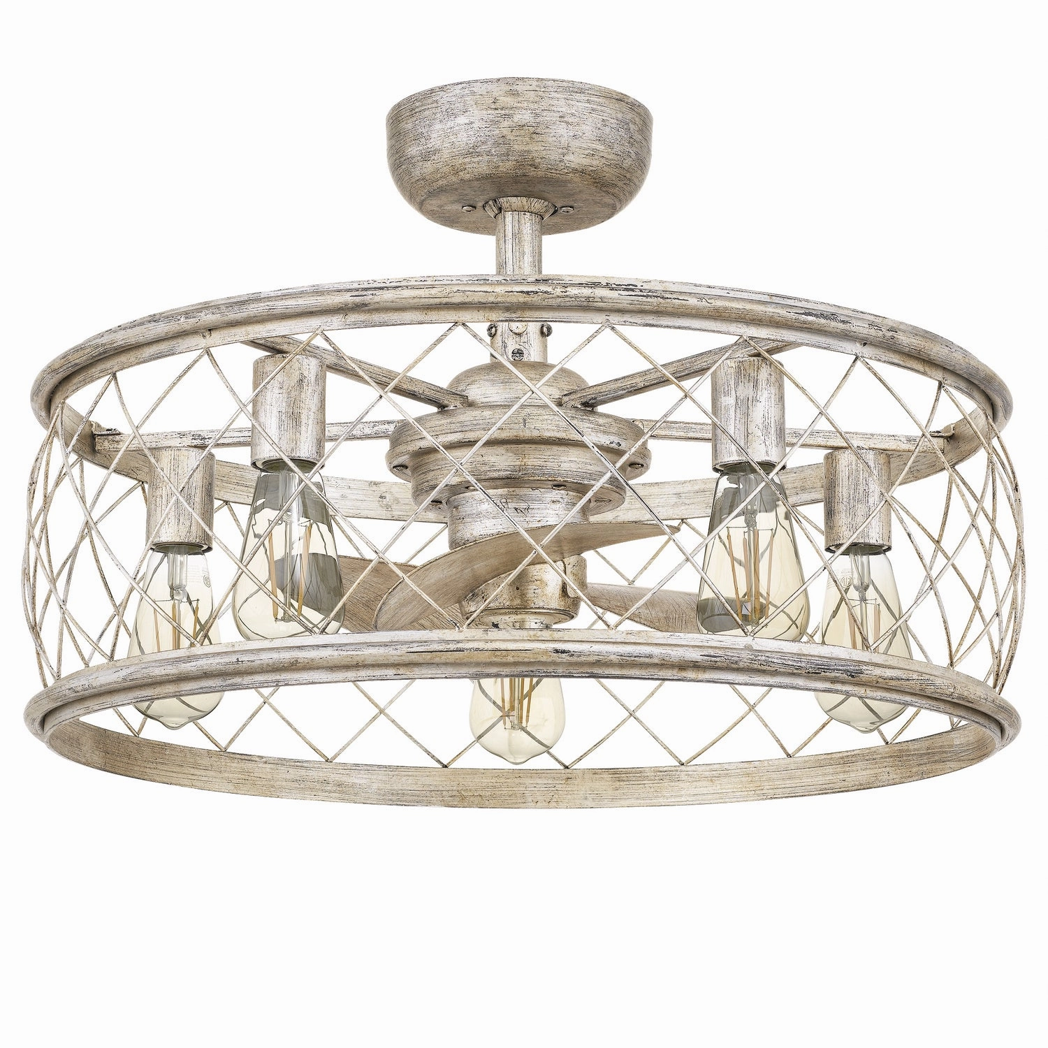 Dury Five Light Fandelier Century Silver Leaf