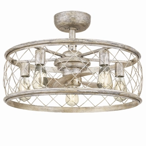 Dury Five Light Fandelier Century Silver Leaf decorative fandeliers with lights