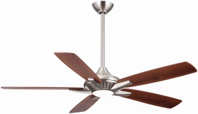 Dyno 52"Ceiling Fan Brushed Nickel compact medium fans for desks and counters