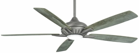 Dyno Xl 60"Ceiling Fan Burnished Nickel medium size fans for home ventilation
