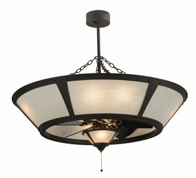 Eight Light Chandel-Air decorative fandeliers with lights