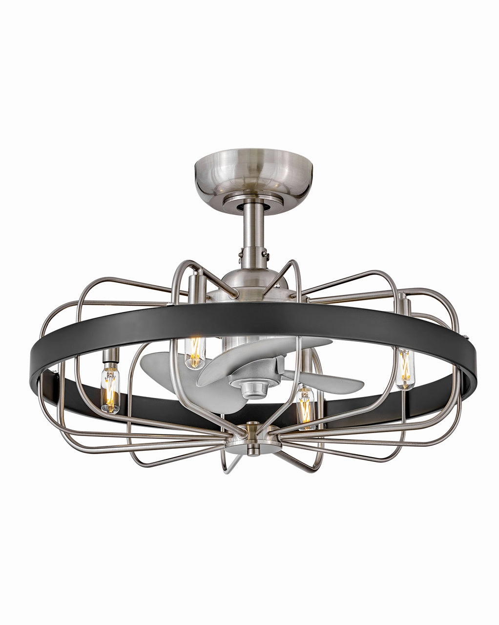 Eli 22" LED Fandelier Brushed Nickel decorative fandeliers with lights