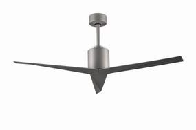 Eliza 56"Ceiling Fan Brushed Nickel quiet medium fans for living room use