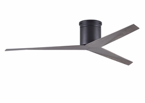 Eliza 56"Ceiling Fan Matte Black hugger fans for rooms with low ceilings