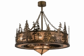 Elk At Dusk 11 Light Chandel-Air decorative fandeliers with lights