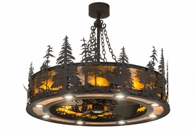 Elk At Dusk 16 Light Chandel-Air decorative fandeliers with lights