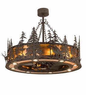 Elk At Dusk 16 Light Chandel-Air decorative fandeliers with lights