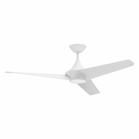 Emiko 56"Ceiling Fan White quiet medium fans for living room use