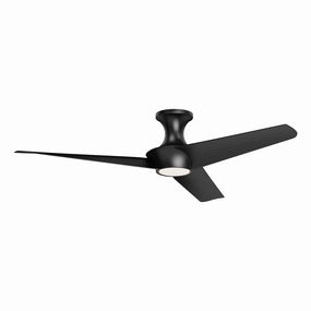Emiko-H 56"Ceiling Fan Matte Black portable medium fans with handle design