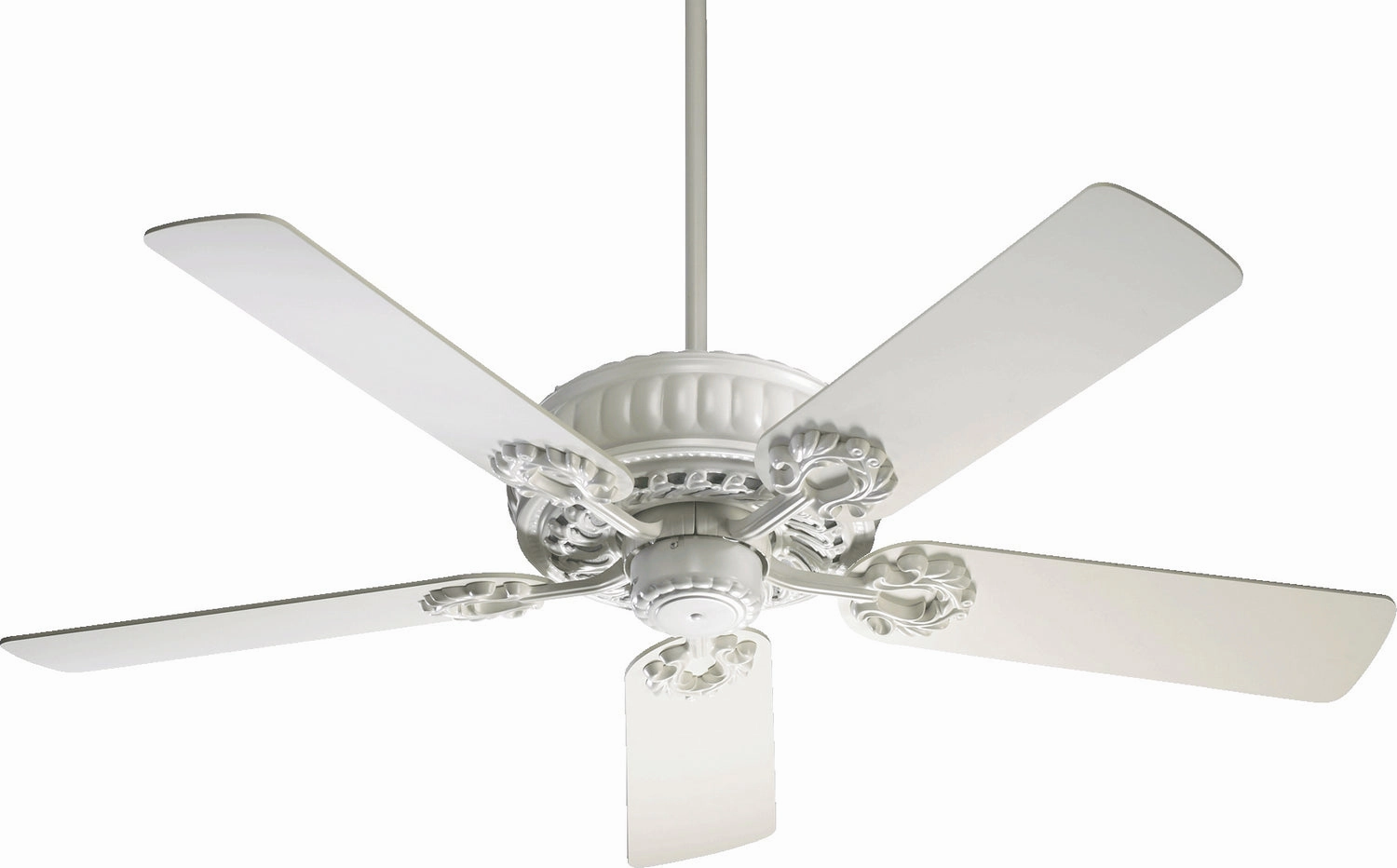 Empress 52"Ceiling Fan Studio White quiet medium fans for living room use
