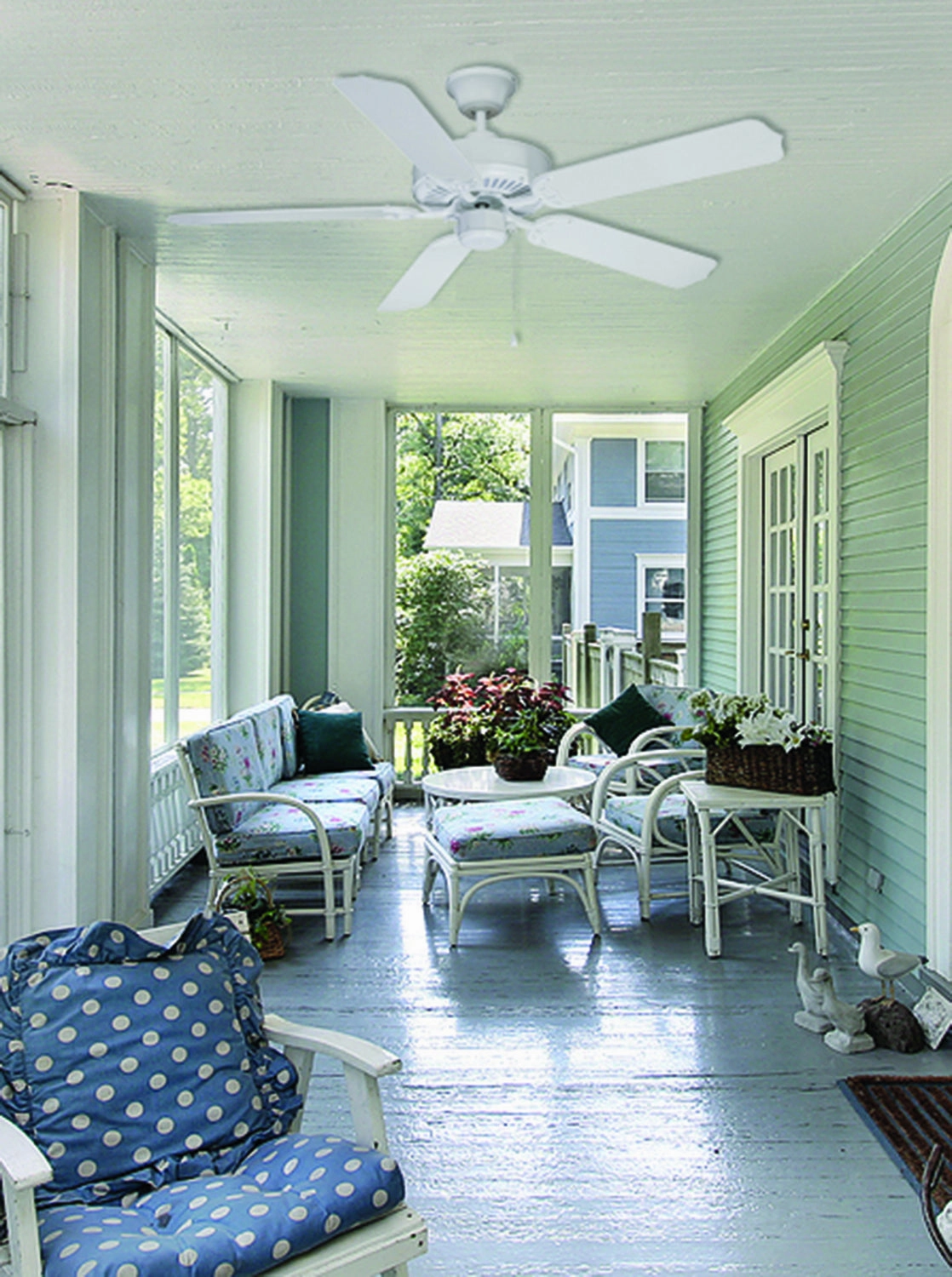 Enduro Plastic 52"Ceiling Fan White