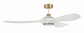 Envy 60 60"Ceiling Fan White/Satin Brass home cooling fans in medium size
