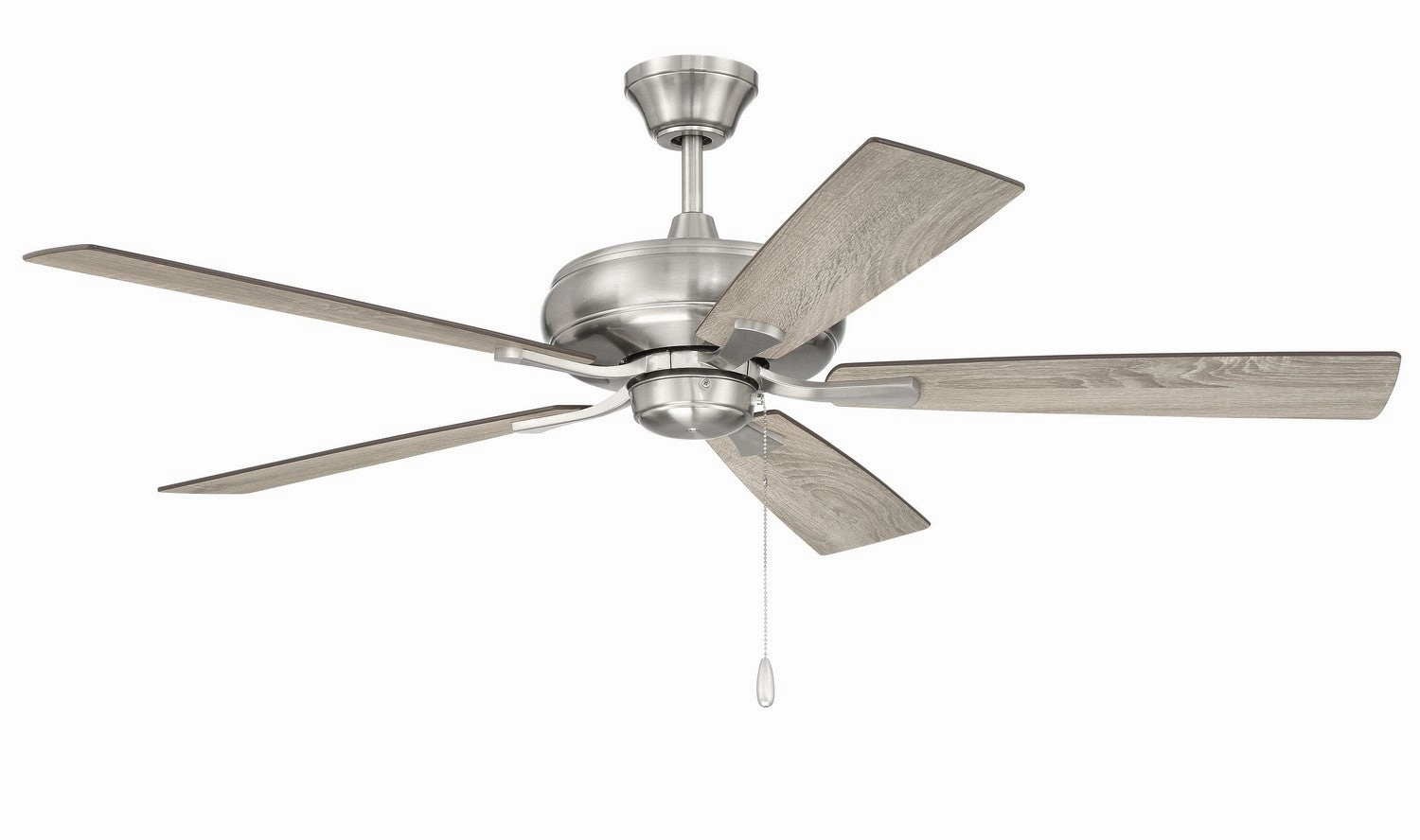 Eos 52"Ceiling Fan Brushed Polished Nickel stylish medium fans for contemporary homes