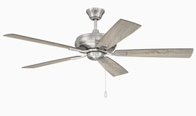 Eos 52"Ceiling Fan Brushed Polished Nickel stylish medium fans for contemporary homes
