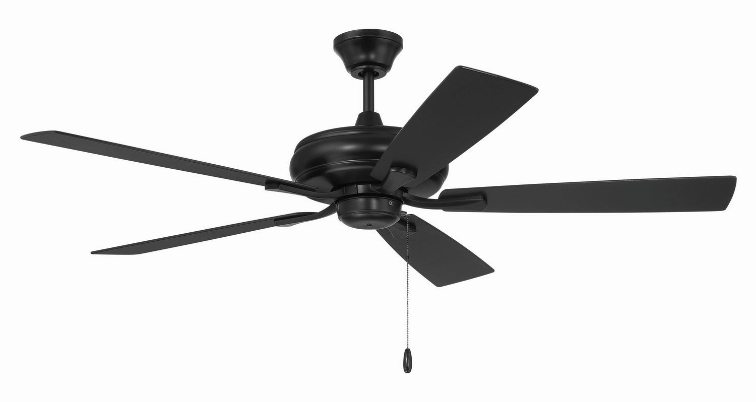 Eos 52"Ceiling Fan Flat Black stylish medium fans for contemporary homes