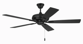 Eos 52"Ceiling Fan Flat Black stylish medium fans for contemporary homes