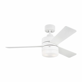 Era 44" Ceiling Fan Matte White best small fans for home and travel