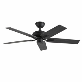 Erikson 52"Ceiling Fan Matte Black compact medium fans for desks and counters