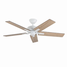 Erikson 52"Ceiling Fan White quiet medium fans for living room use