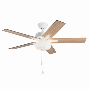 Erikson 52"Ceiling Fan White medium size fans for home ventilation