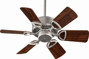 Estate 30"Ceiling Fan Satin Nickel small electric fans for personal cooling