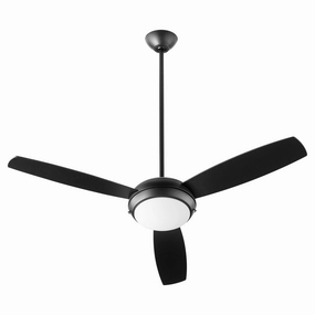 Expo 52"Ceiling Fan Matte Black stylish medium fans for contemporary homes