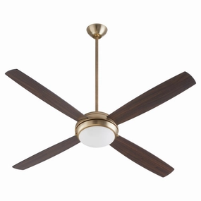 Expo 60" Ceiling Fan Aged Brass stylish medium fans for contemporary homes