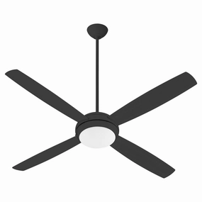 Expo 60" Ceiling Fan Matte Black quiet medium fans for living room use