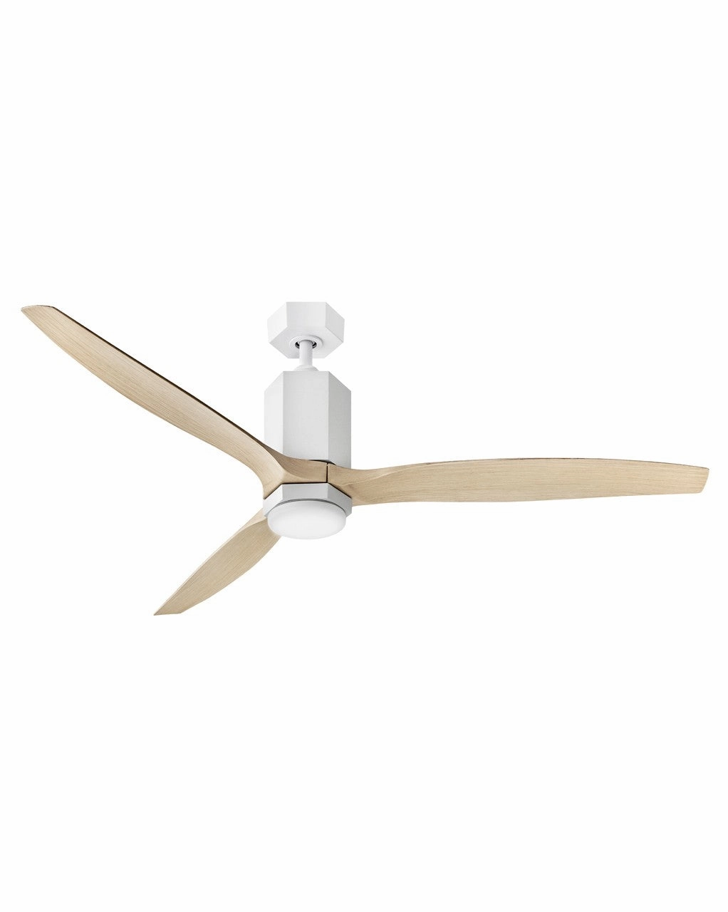 Facet 60" Ceiling Fan Matte White stylish medium fans for contemporary homes