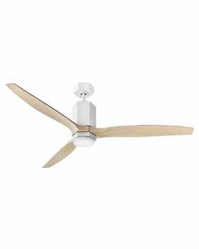 Facet 60" Ceiling Fan Matte White stylish medium fans for contemporary homes