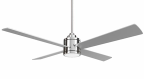 Falco 54"Ceiling Fan Brushed Nickel/Silver compact medium fans for desks and counters