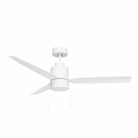 Falcon - Pull 52"Ceiling Fan Matte White modern medium fans for everyday cooling