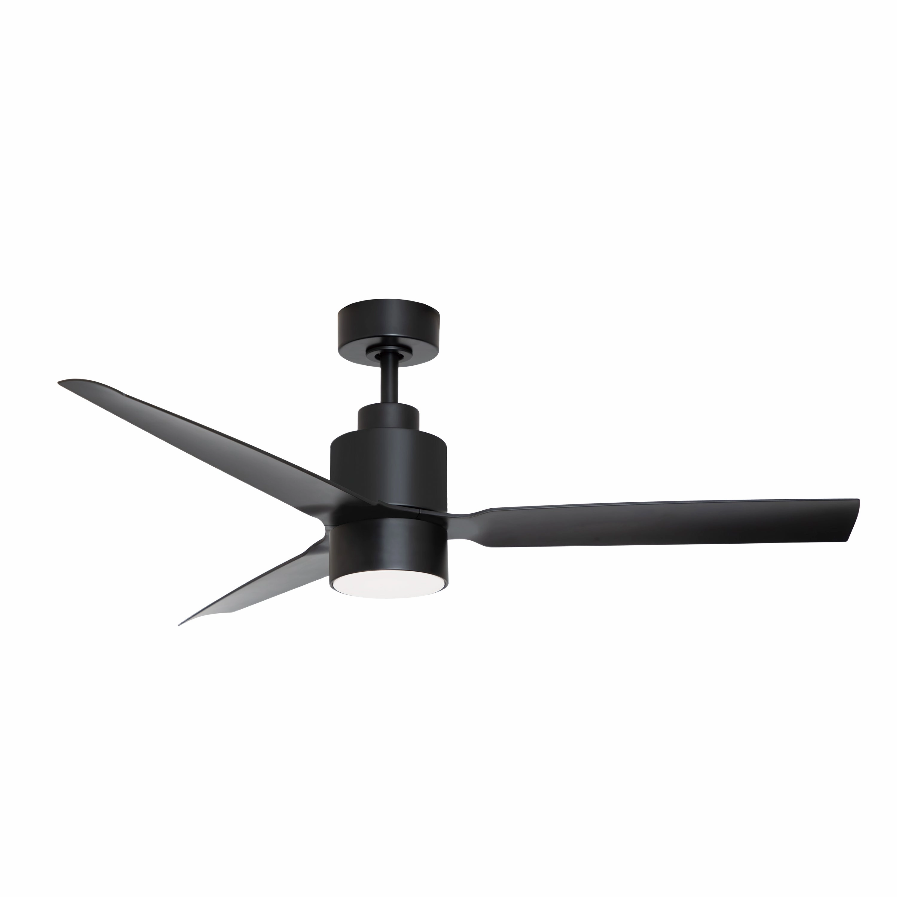 Falcon - Wet 52"Ceiling Fan Black compact medium fans for desks and counters