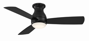 Fanimation Hugh 44" AC Indoor/Outdoor Flushmount Ceiling Fan with 18W LED Light and Remote Control powerful indoor fans for whole-room cooling