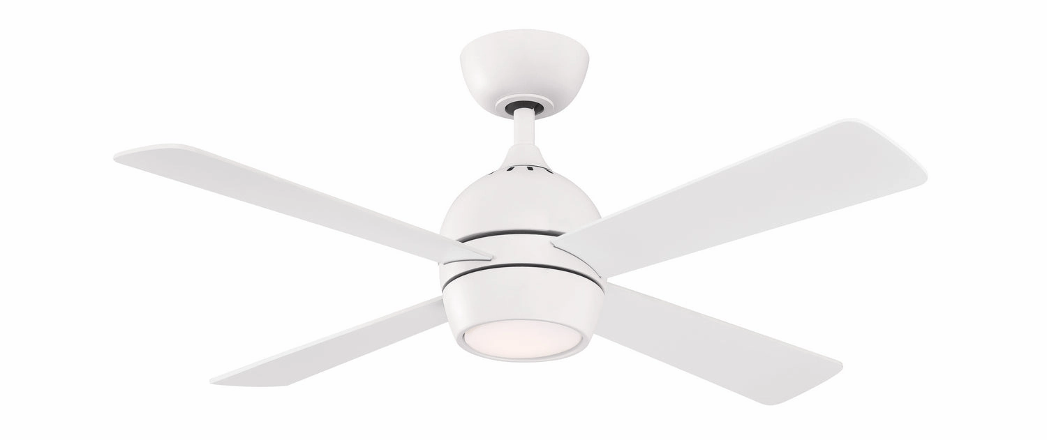 Fanimation Kwad 44" AC Motor Ceiling Fan with 18W LED Light and Remote Control