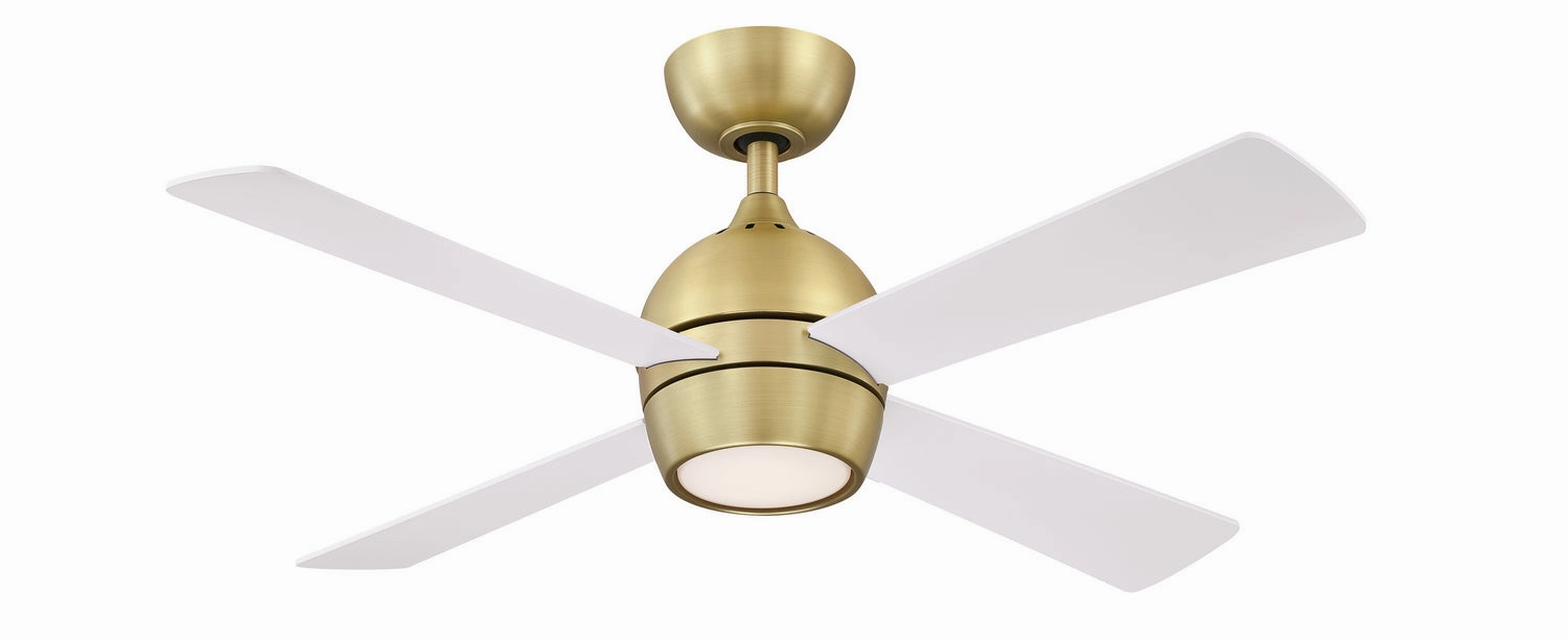 Fanimation Kwad 44" AC Motor Ceiling Fan with 18W LED Light and Remote Control