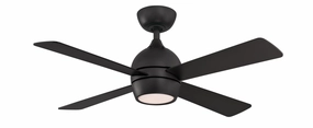 Fanimation Kwad 44" AC Motor Ceiling Fan with 18W LED Light and Remote Control Ceiling fan with adjustable speed settings