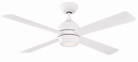 Fanimation Kwad 52" AC Motor Ceiling Fan with 18W LED Light and Remote Control compact indoor fans for apartment use