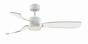 Fanimation SculptAire 52" Indoor//Outdoor Ceiling Fan with 18W LED Light and Remote Control Ceiling fan with adjustable speed settings