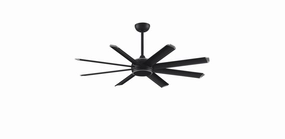 Fanimation Stellar 64" Indoor/Outdoor DC Mix & Match Ceiling Fan with 18W LED Light and Remote Control Energy-efficient ceiling fan with remote