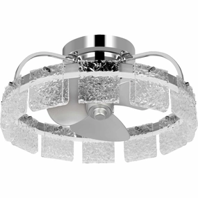 Fanin Ceiling Fan Polished Chrome decorative fandeliers with lights
