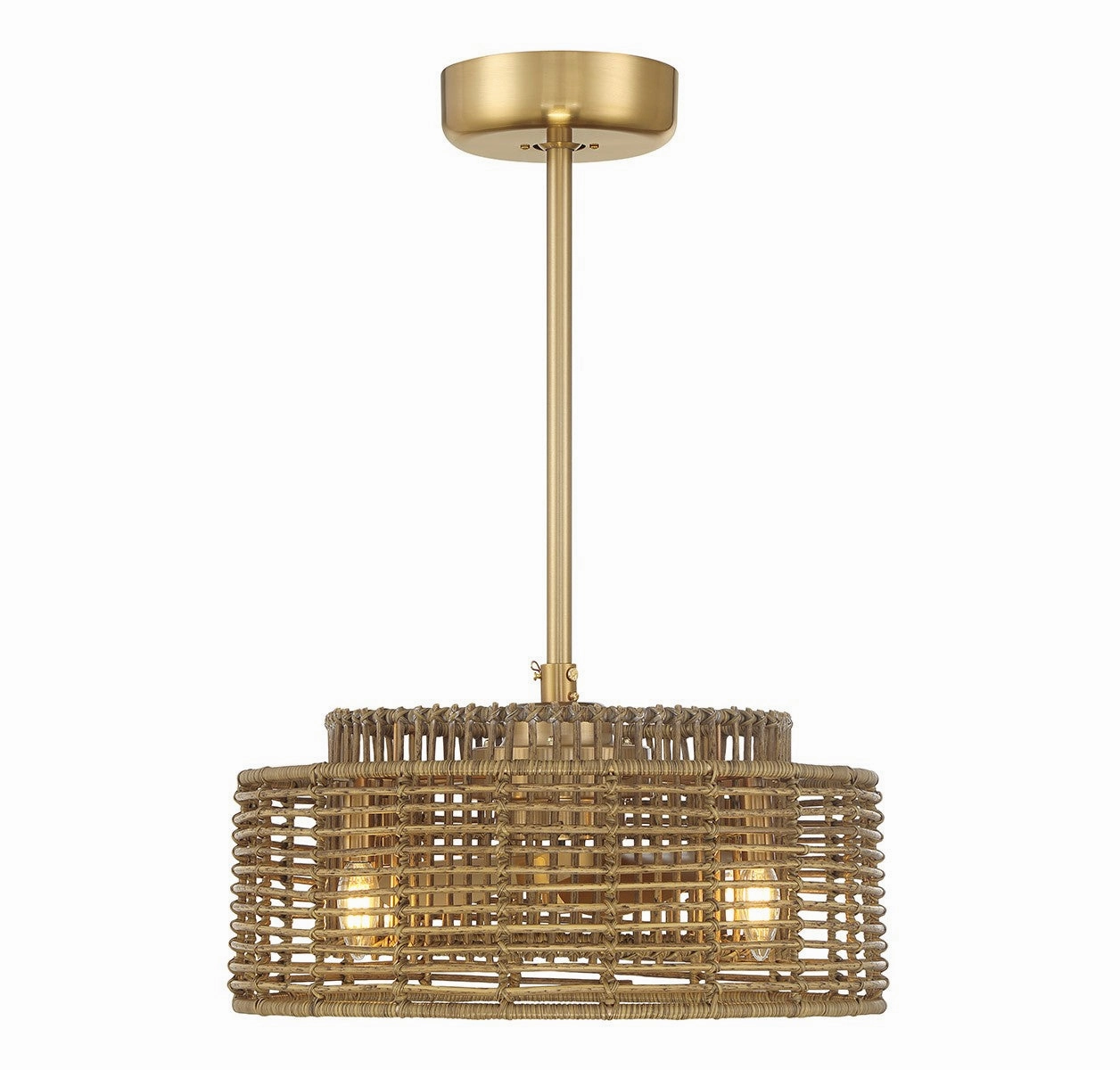Ferndale Four Light Fan D'Lier Warm Brass decorative fandeliers with lights