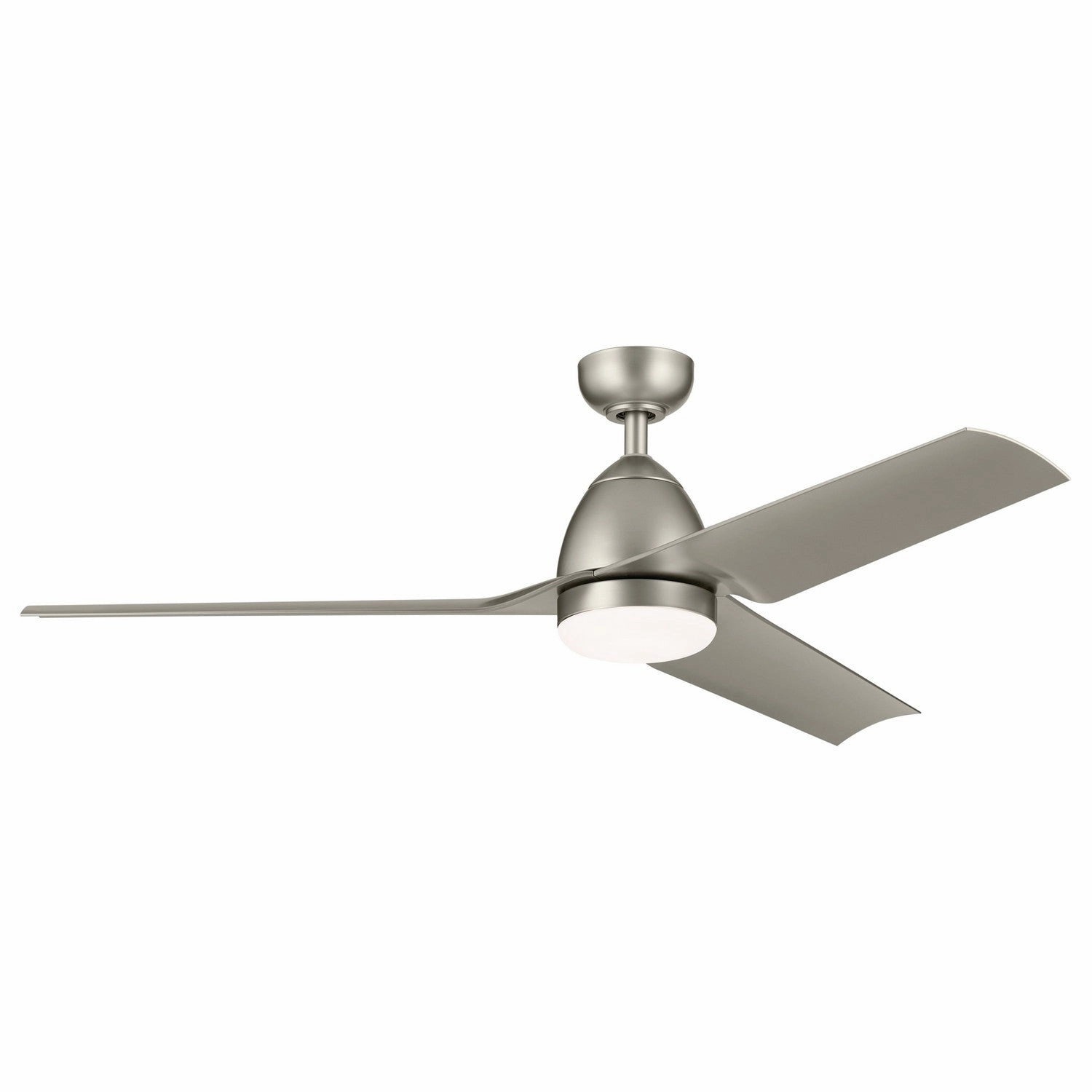 Fit 54"Ceiling Fan Painted Brushed Nickel energy-efficient medium fans with remote
