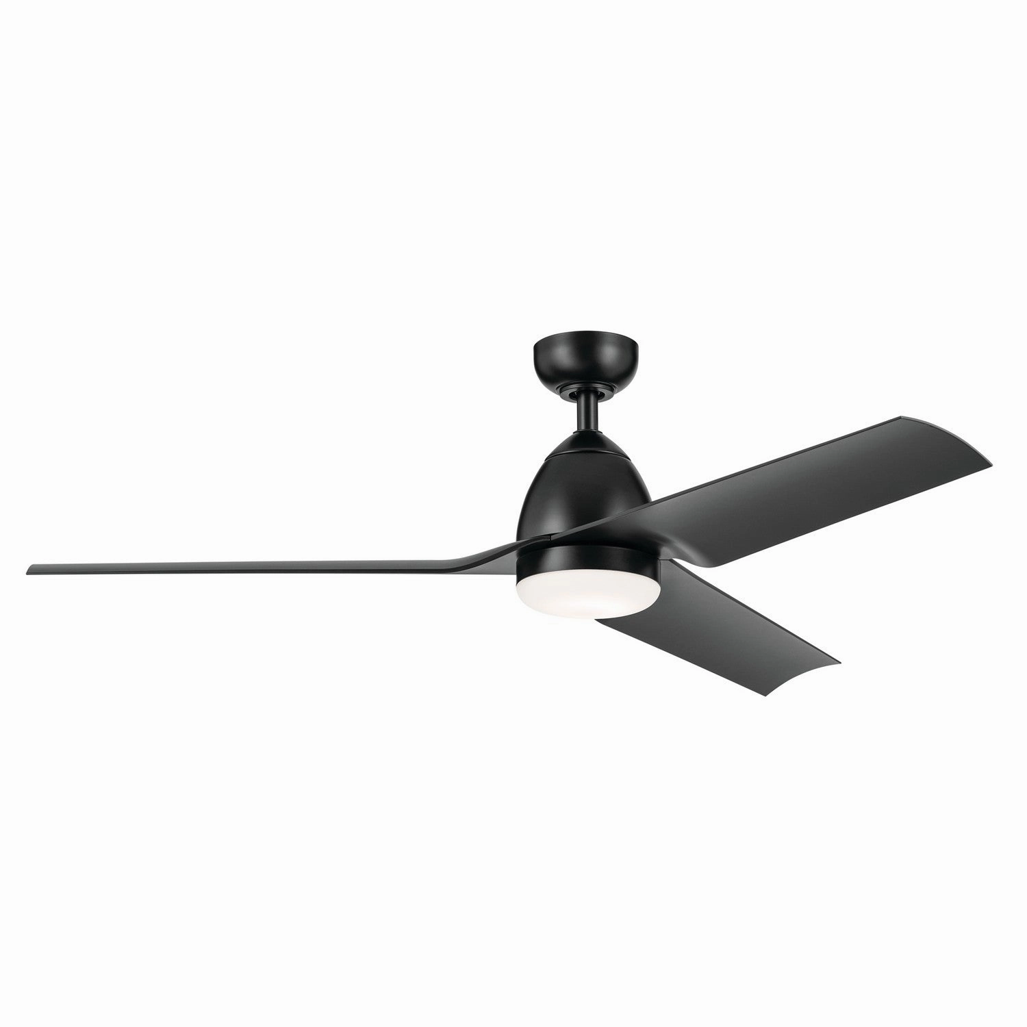 Fit 54"Ceiling Fan Satin Black affordable medium fans for summer