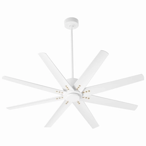Fleet 56"Ceiling Fan White medium electric fans for multi-room use