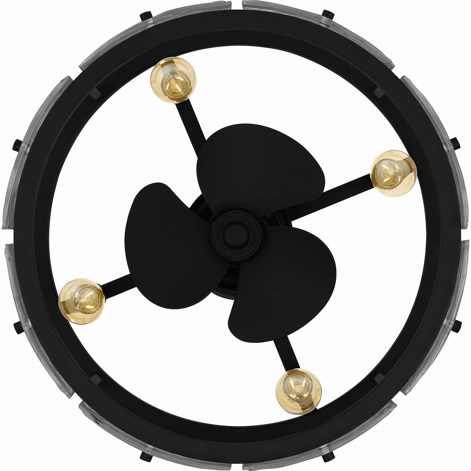 Fortress Four Light Fandelier Earth Black
