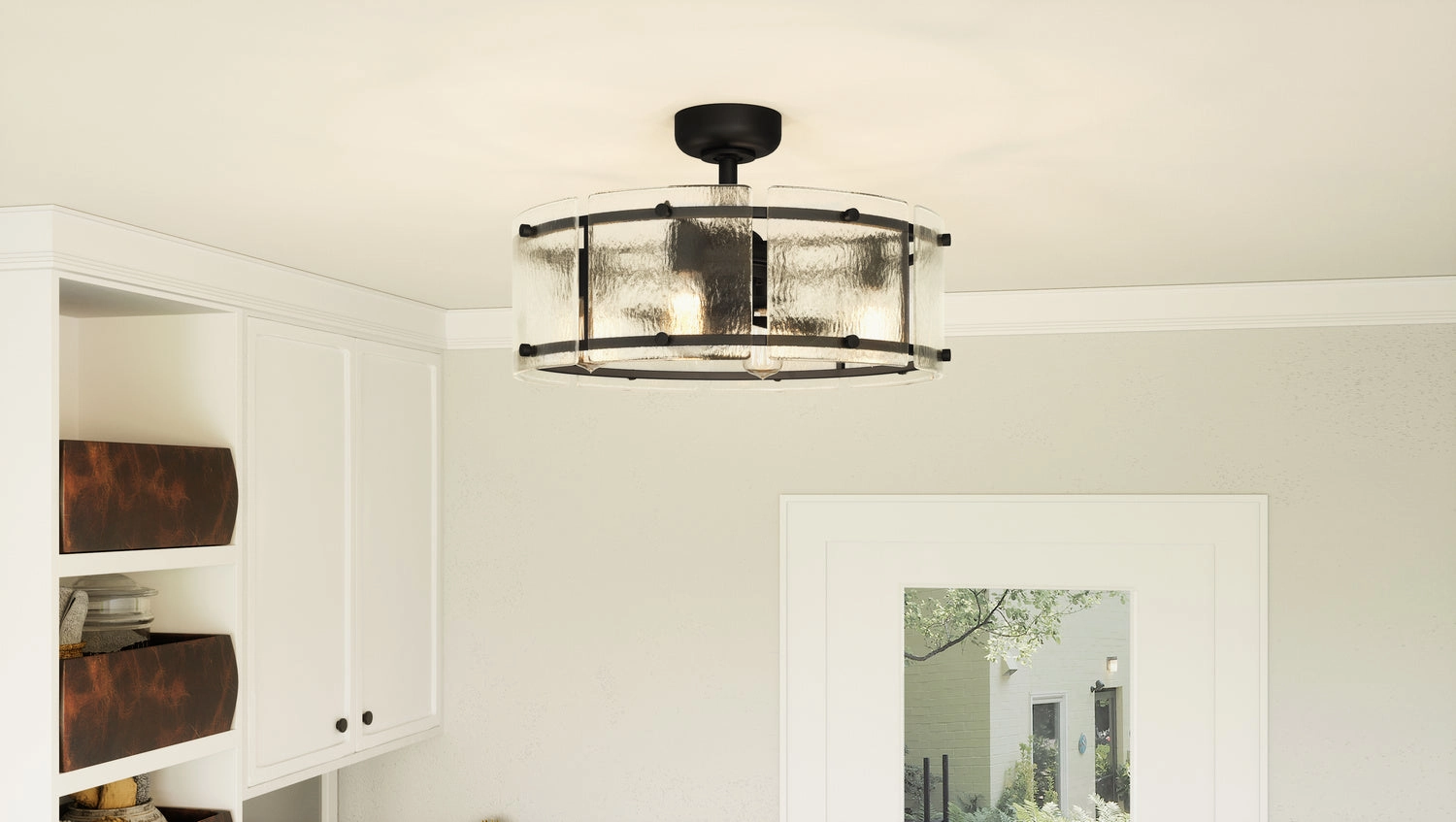 Fortress Four Light Fandelier Earth Black