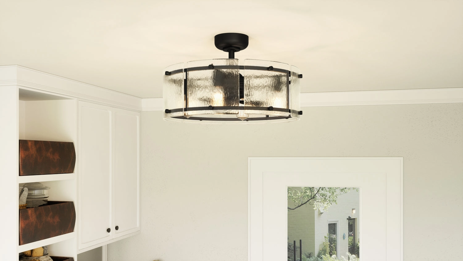 Fortress Four Light Fandelier Earth Black